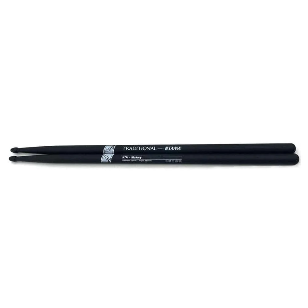Tama Traditional Series American Hickory Drumstick - Matte Black - Matte Black - 7A