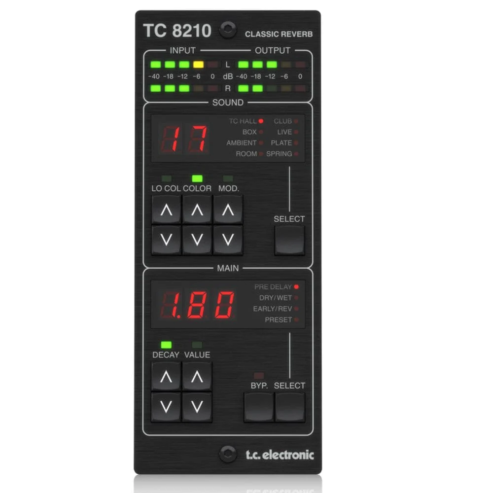 TC Electronic TC8210 DT Classic Mixing Plug-in Reverb Desktop Controller Interface