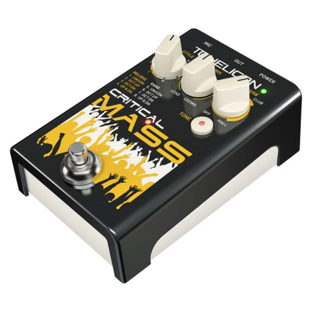 TC Helicon Critical Mass Studio Quality Vocal Stompbox for Large Group Sound Effects - Image 3