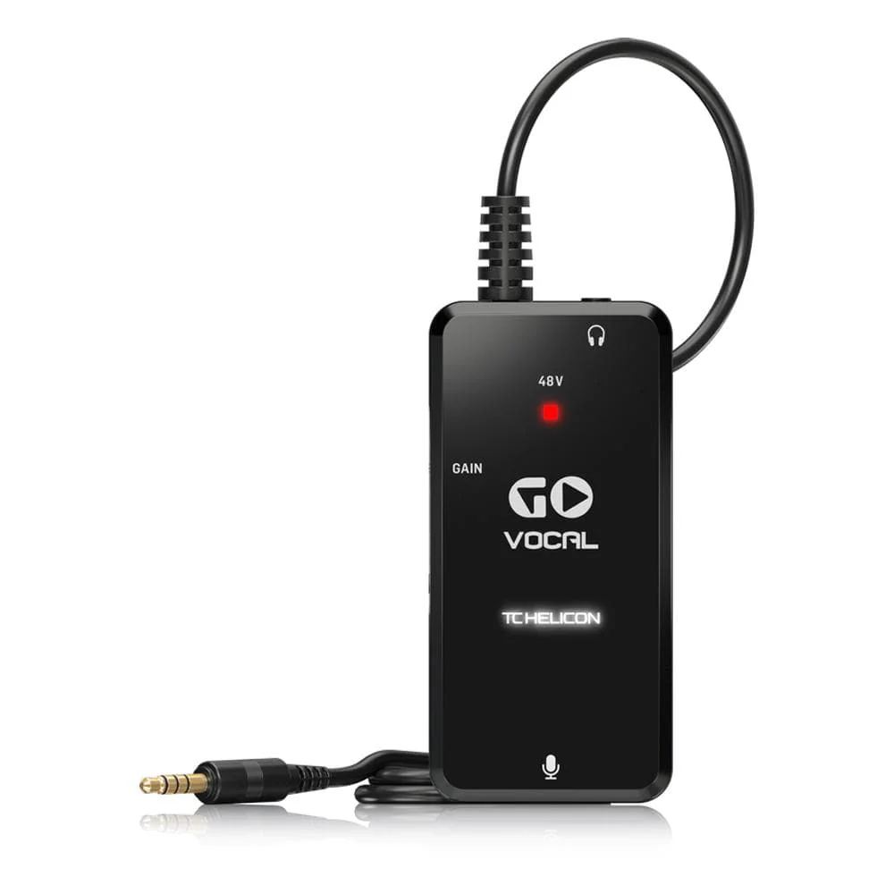 TC Helicon GO Vocal High-Quality Microphone Preamp for Mobile Devices - Open Box