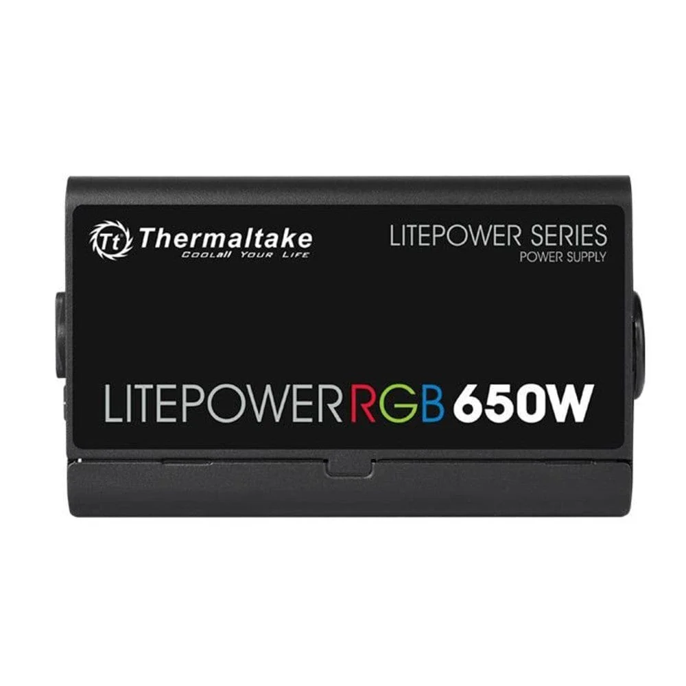 ThermalTake Litepower RGB 650W 230V Power Supply- Black - Image 3