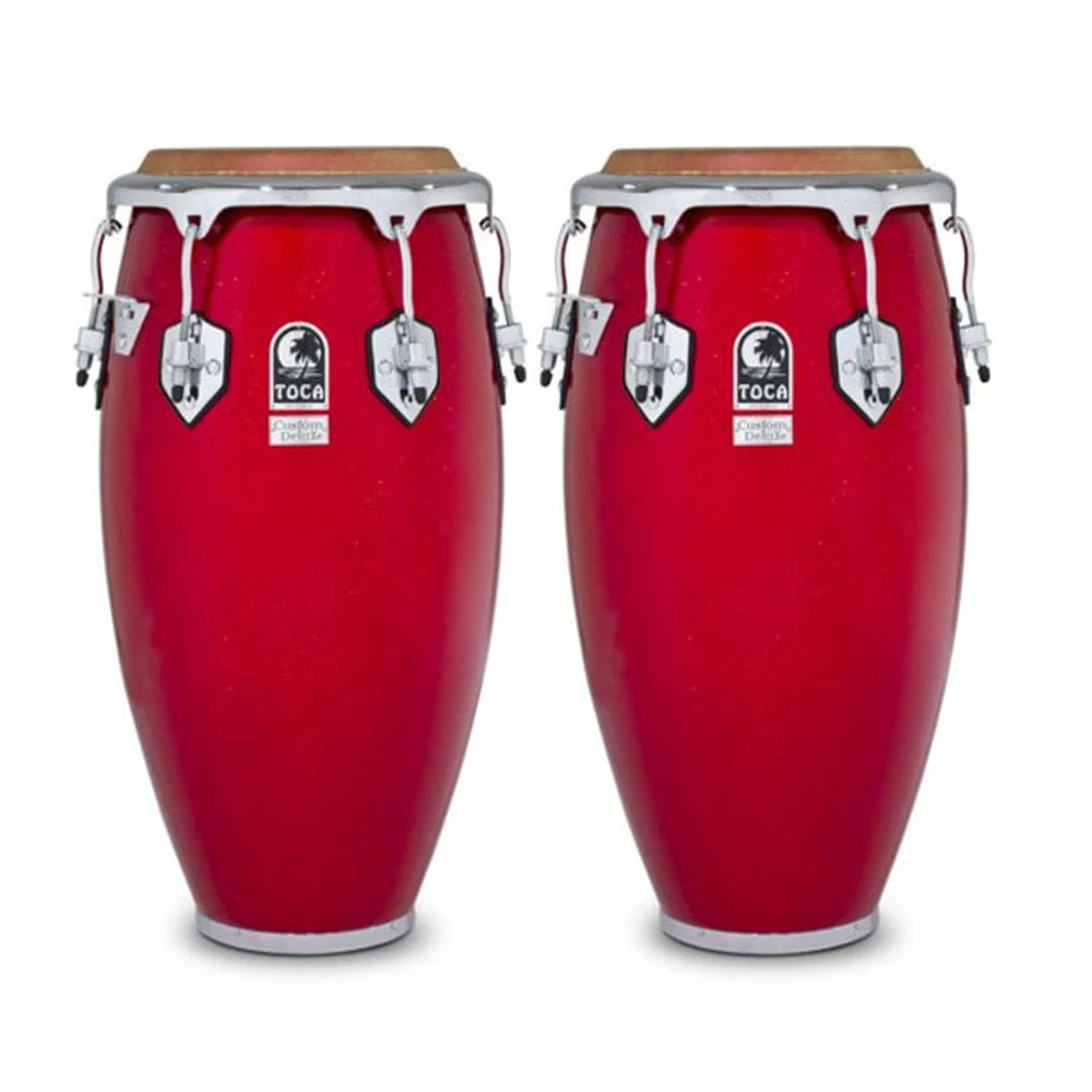 Toca Percussions Custom Deluxe Fiberglass Conga Set 11" and 11.75" Without Stand