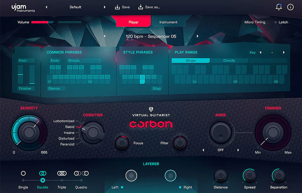 UJAM CARBON: Guitar Instrument – Professional Audio Software & Plugin
