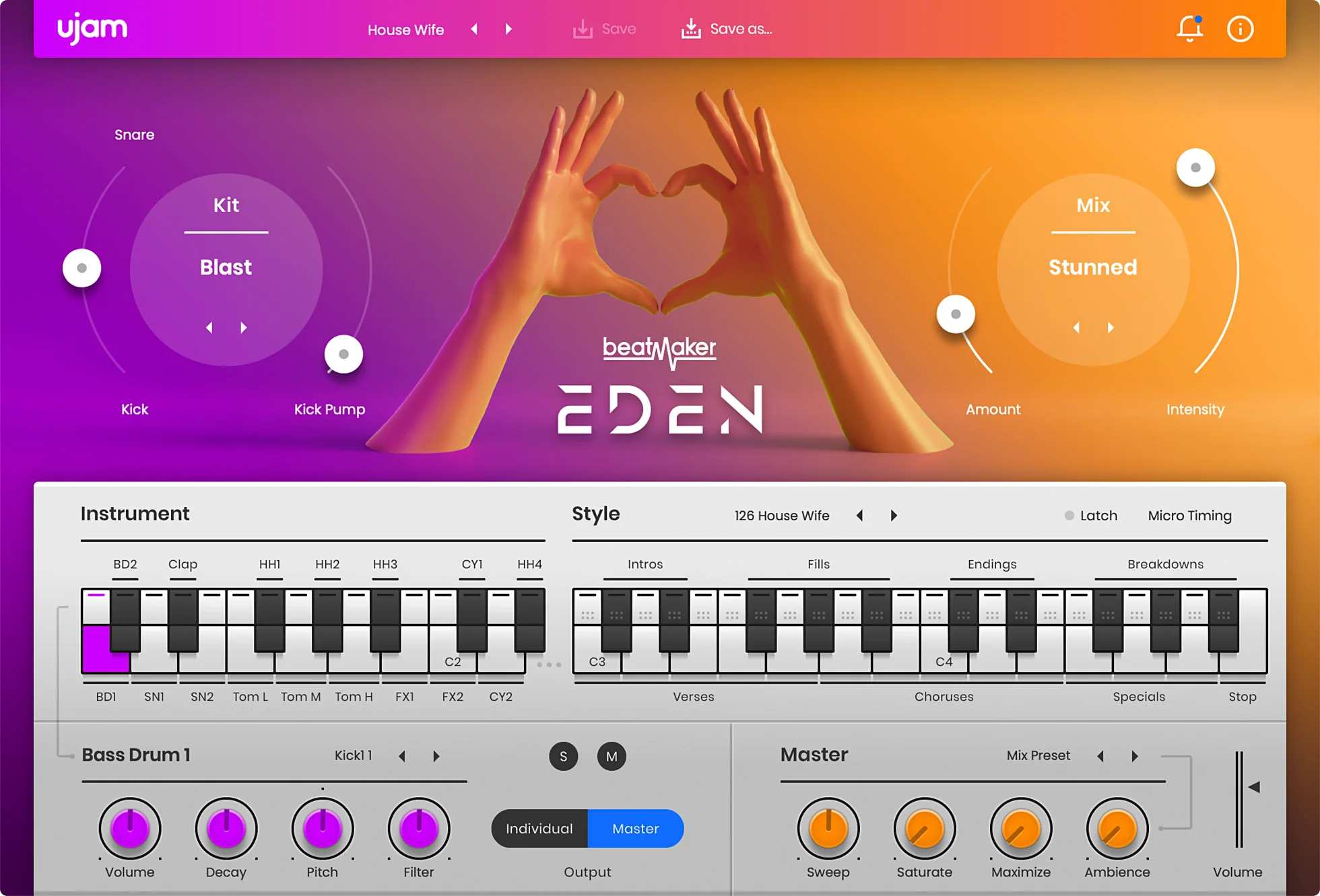 UJAM EDEN 2: Drum Machine – Professional Audio Software & Plugin