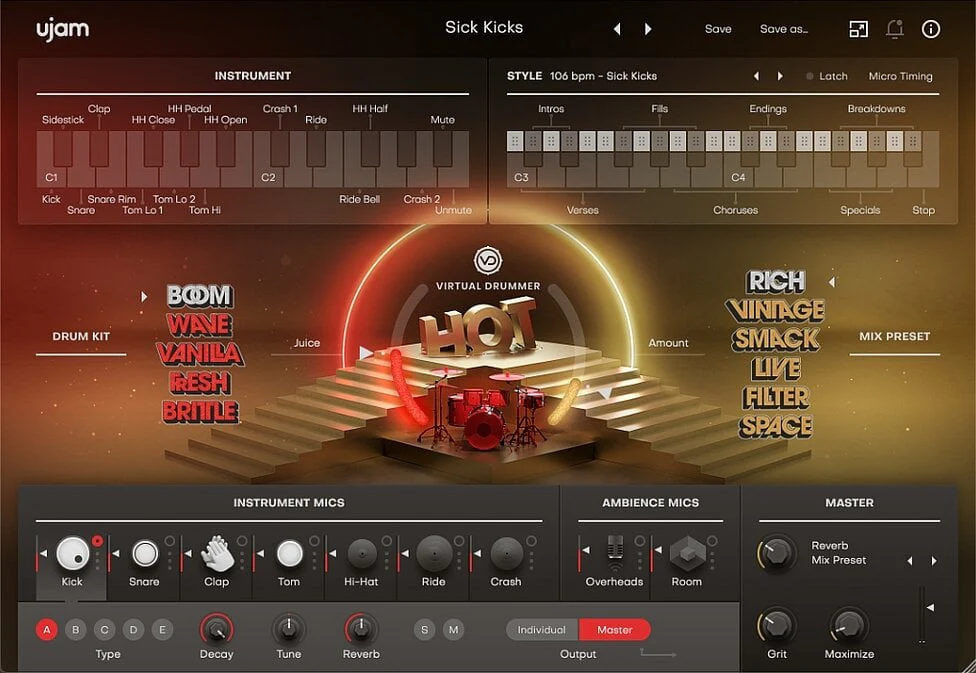 UJAM HOT: Drum Machine – Professional Audio Software & Plugin - Image 2