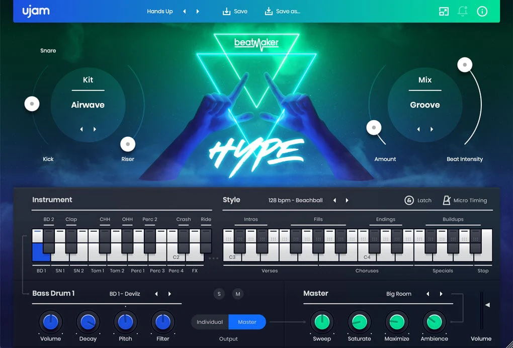 UJAM HYPE: Drum Machine – Professional Audio Software & Plugin - Image 2