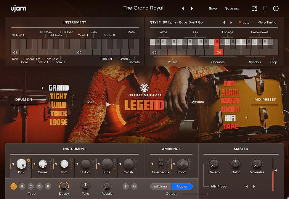 UJAM LEGEND: Drum Machine – Professional Audio Software & Plugin - Image 2