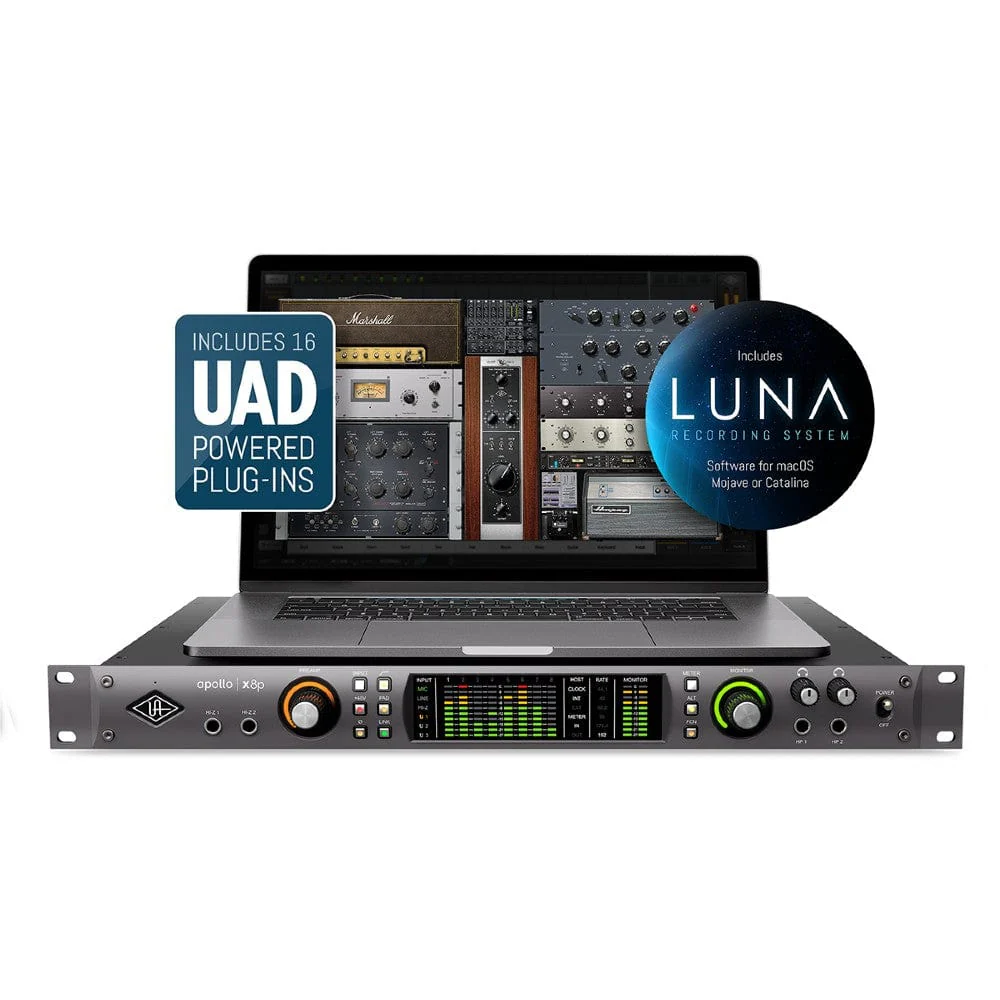 Universal Audio Apollo x8P Heritage Edition Rackmount Audio Interface with UAD Plug-Ins