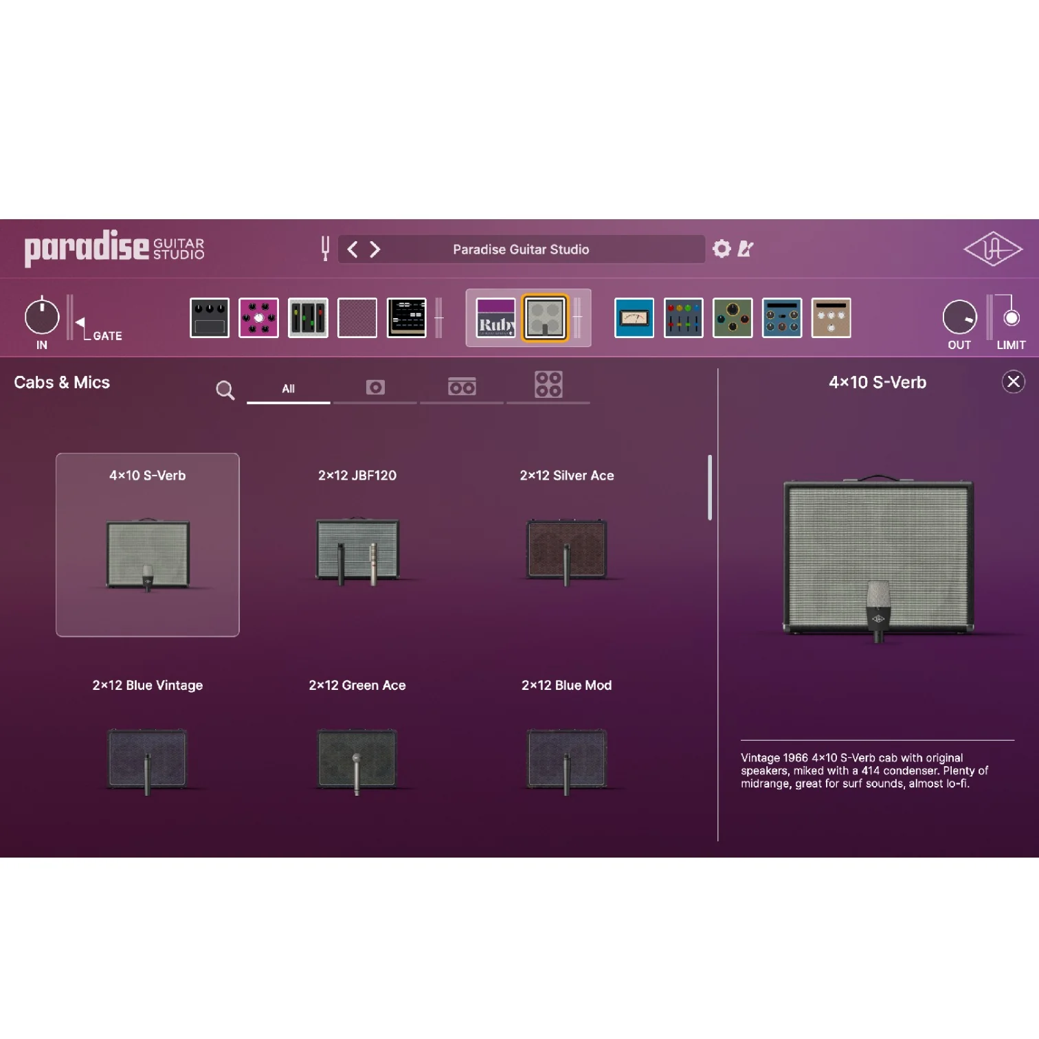 Universal Audio Paradise Guitar Studio – Professional Audio Software & Plugin - Image 4