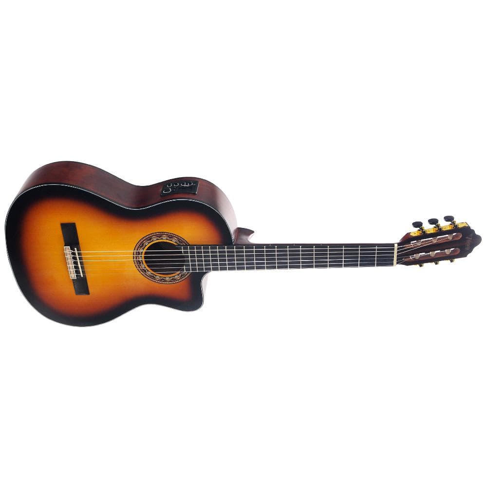 Valencia VA304CE Cutaway Semi Electric Classical Guitar - Image 2