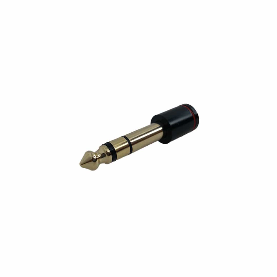 Vault 3.5mm Female Jack 6.35mm Male Plug Stereo Audio Adapter Converter - Black - Image 2