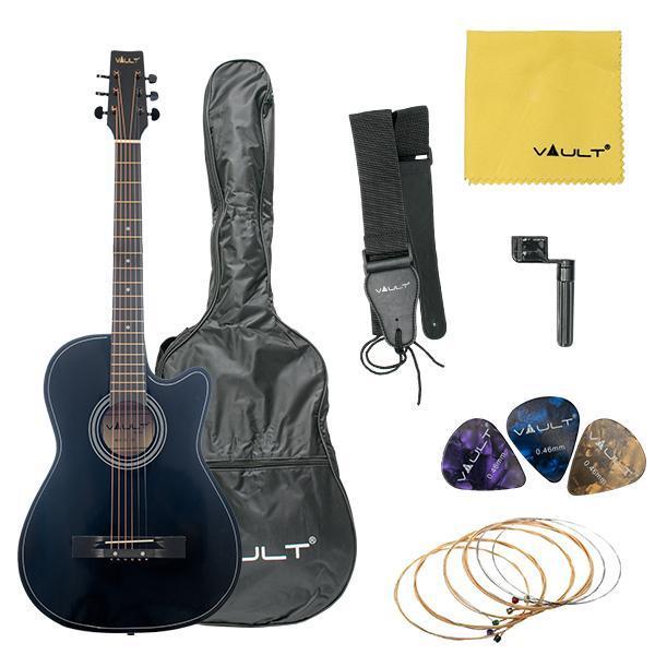 Vault 38C 38 inch Cutaway Acoustic Guitar Pack