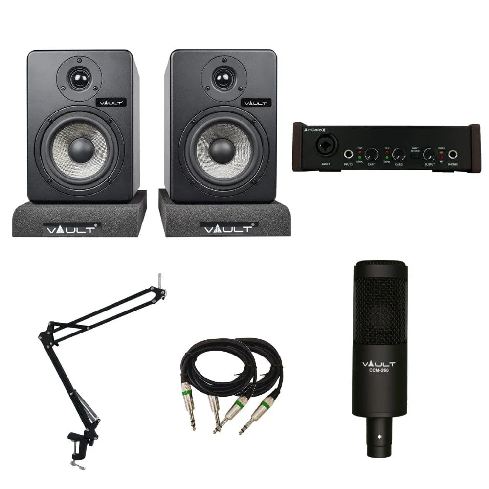 Vault Ai-SoloX 2-Channel Studio Recording Bundle