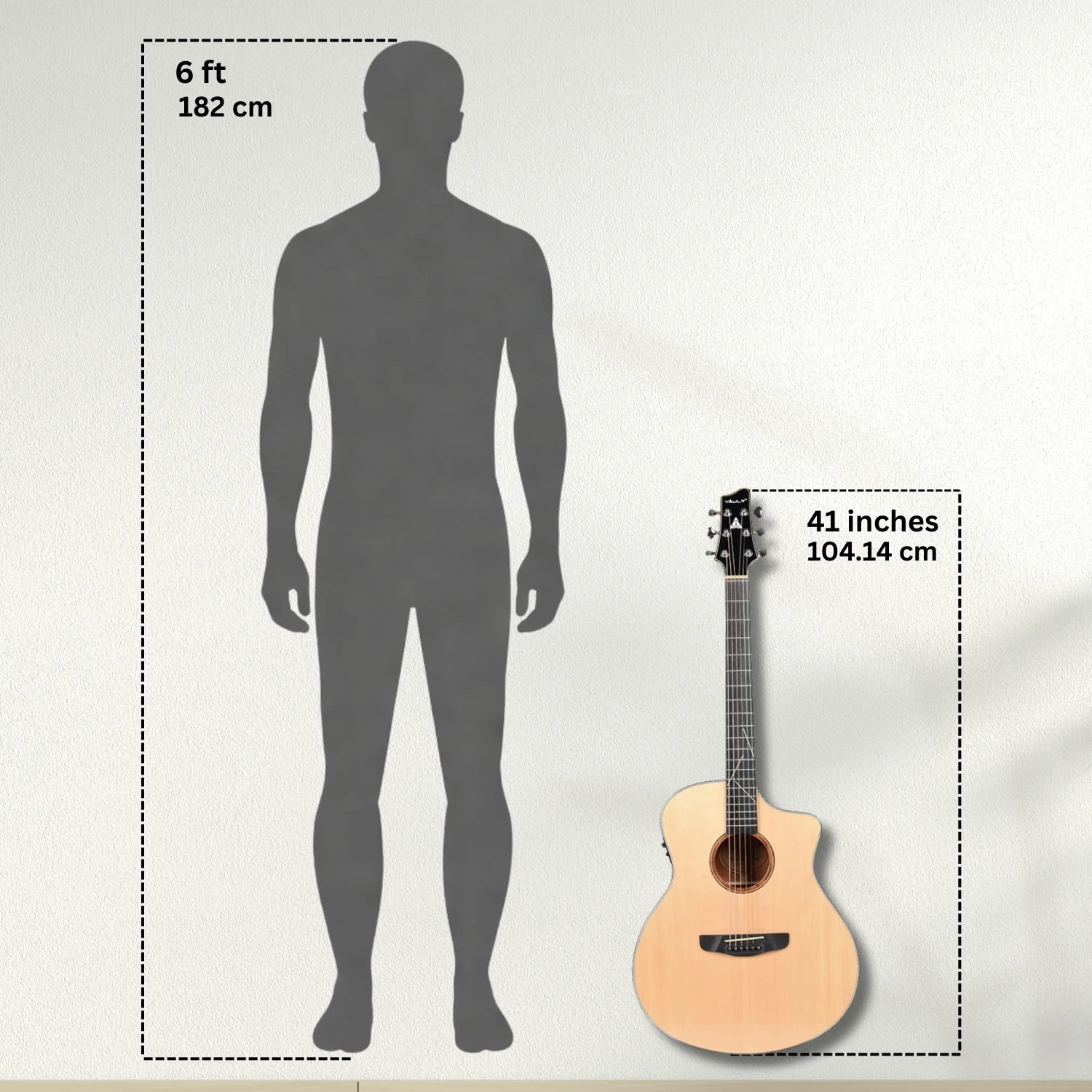 Vault Artisan Premium Electro-Acoustic Guitar with Solid Spruce Top, Solid Mahogany Back and Sides and Fishman Pickup - Image 18