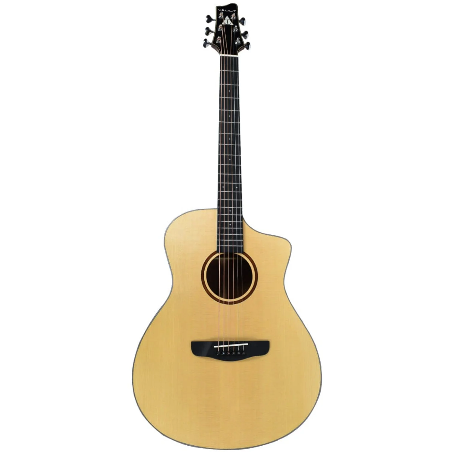 Vault Artisan Premium Electro-Acoustic Guitar with Solid Spruce Top, Solid Mahogany Back and Sides and Fishman Pickup - Image 19