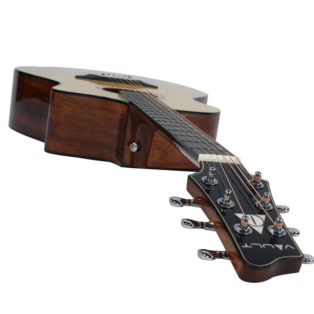 Vault Artisan Premium Electro-Acoustic Guitar with Solid Spruce Top, Solid Mahogany Back and Sides and Fishman Pickup - Image 29