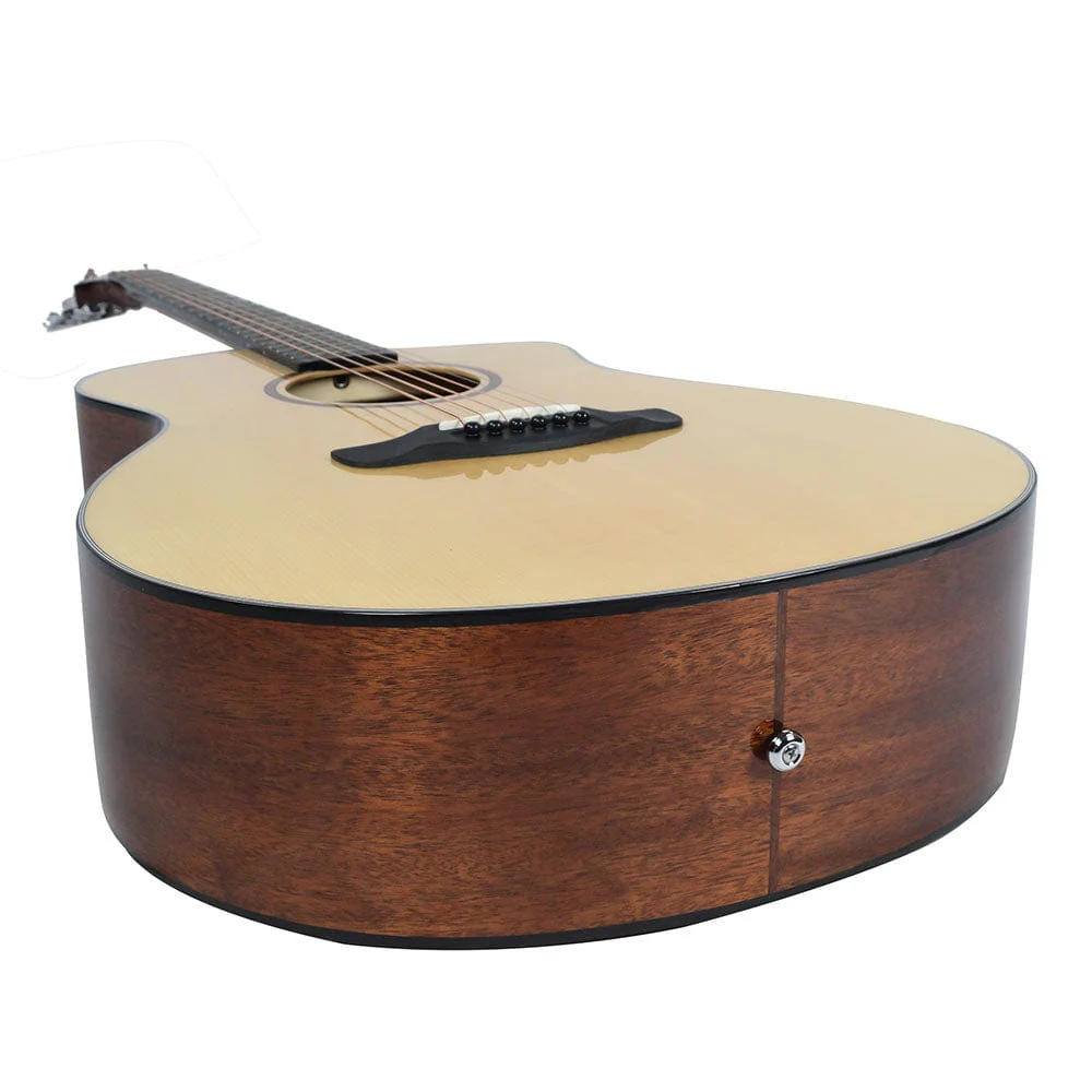 Vault Artisan Premium Acoustic Guitar with Solid Spruce Top and Solid Mahogany Back and Sides - Open Box - Image 10