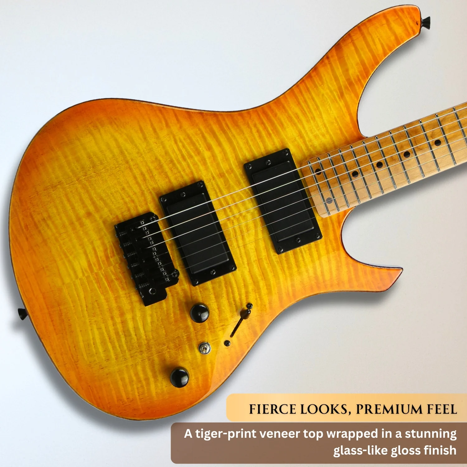 Vault Artisan RG Premium Electric Guitar with Dual Alnico V Humbuckers and Roasted Maple Neck - Image 28