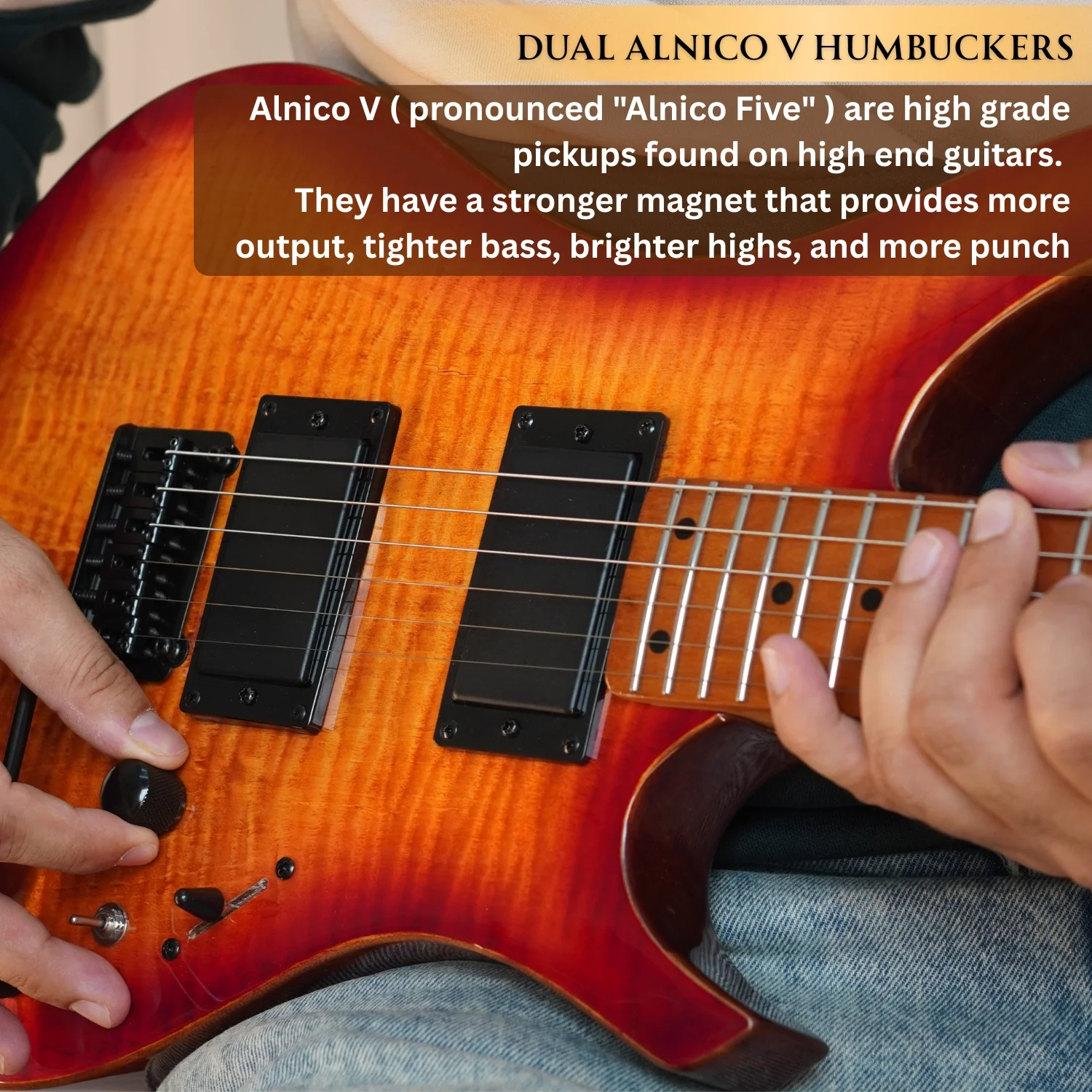Vault Artisan RG Premium Electric Guitar with Dual Alnico V Humbuckers and Roasted Maple Neck - Image 56