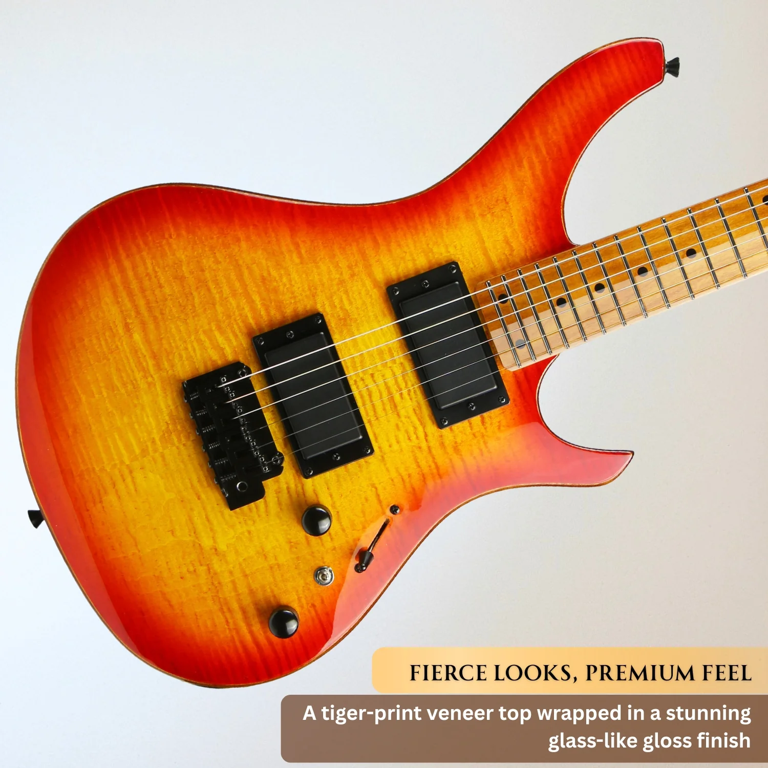 Vault Artisan RG Premium Electric Guitar with Dual Alnico V Humbuckers and Roasted Maple Neck - Image 58