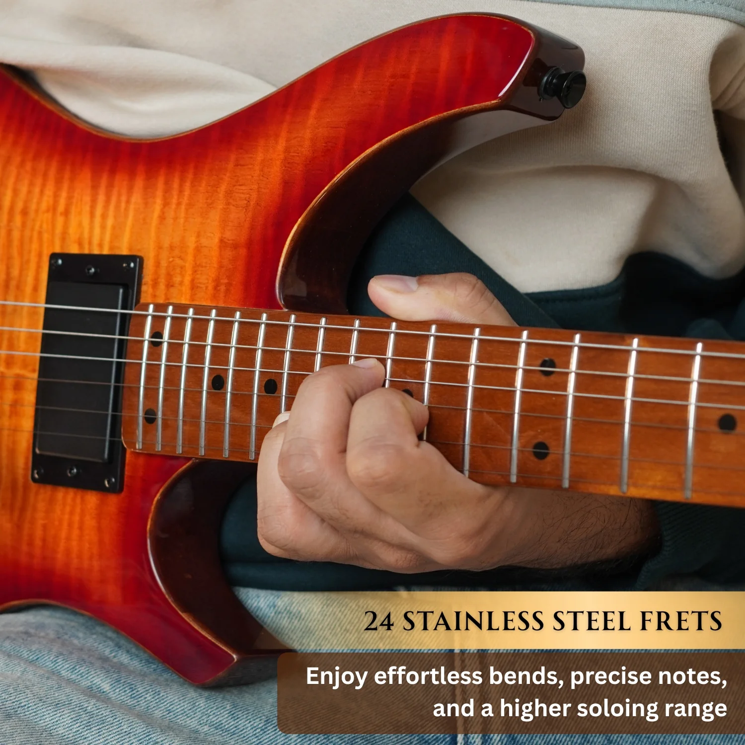 Vault Artisan RG Premium Electric Guitar with Dual Alnico V Humbuckers and Roasted Maple Neck - Image 59