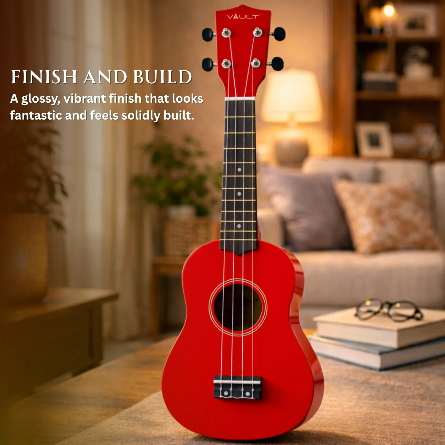 Vault UK-003 Soprano Colourful Ukulele 21 inch With Gig Bag - Image 12