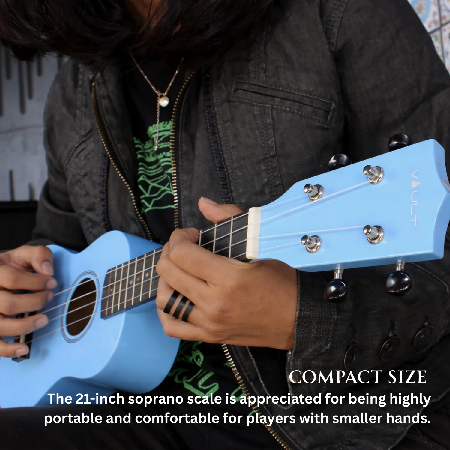 Vault UK-003 Soprano Colourful Ukulele 21 inch With Gig Bag - Image 29