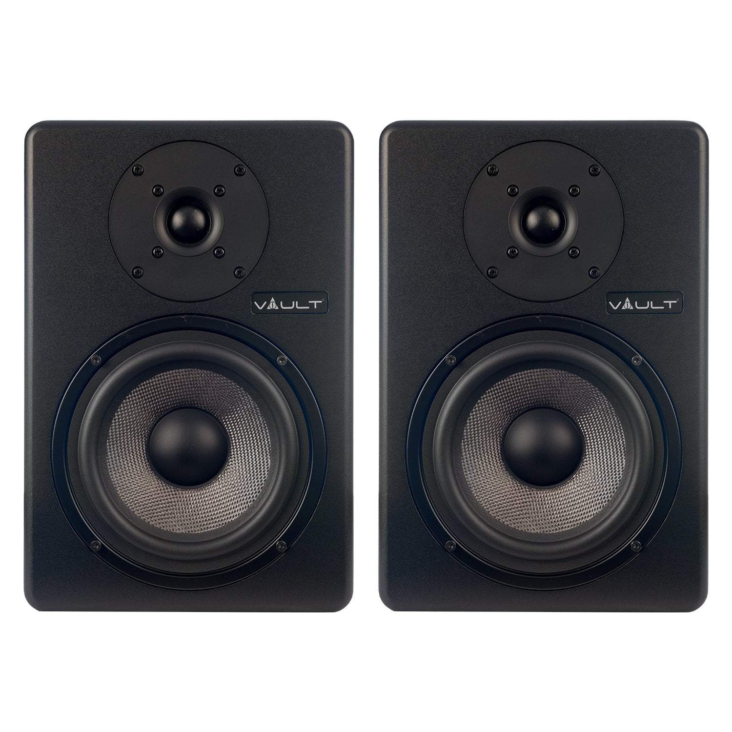 Vault C6 6" Powered Studio Monitors With Isolation Foam Pads - Pair - Open Box - Image 5