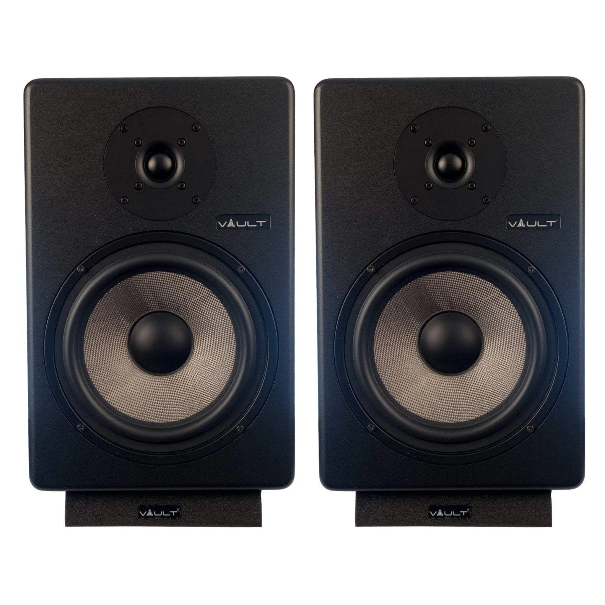 Vault C8 8" Powered Studio Monitor With Isolation Pads, Cables and Ebook - Pair - Image 2