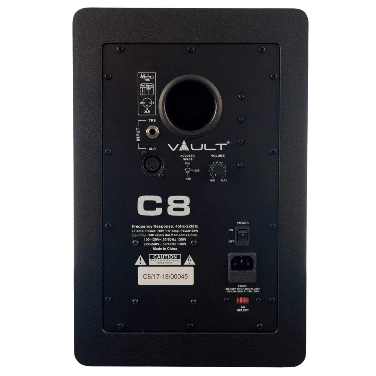 Vault C8 8" Powered Single Studio Monitors With Isolation Foam Pad - Image 2