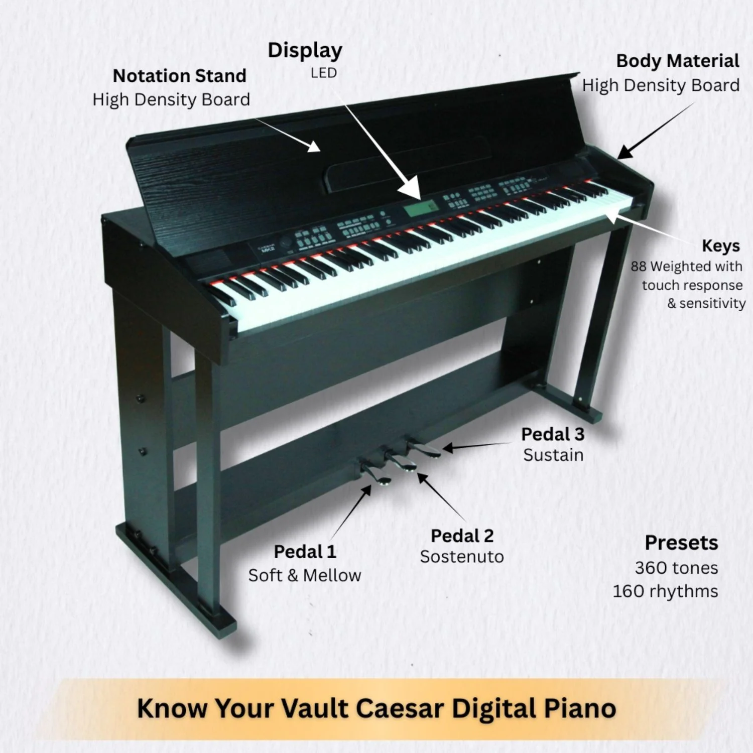 Vault Caesar MK2 88 Key Digital Piano - Image 41