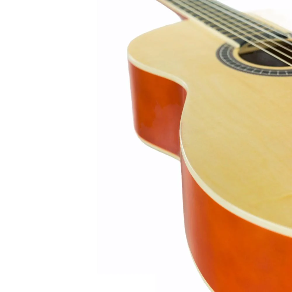 Vault CL-20 4/4 size Classical Guitar with Bag - Natural Gloss - Image 20