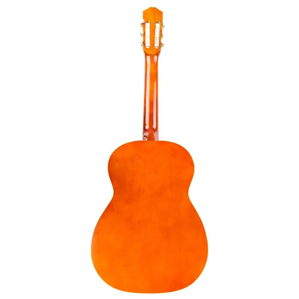 Vault CL-20 4/4 size Classical Guitar with Gigbag, Tuner, Strap, Polishing Cloth & Ebook - Natural Gloss - Image 4
