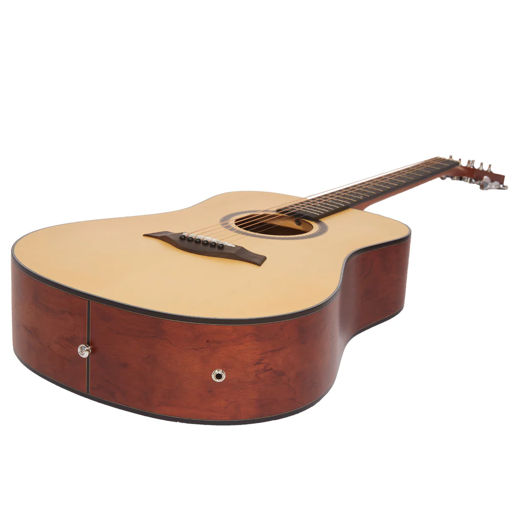 Vault DA25CE Dreadnought Shape Electro- Acoustic Guitar with Bubinga Back and Sides - Open Box - Image 8