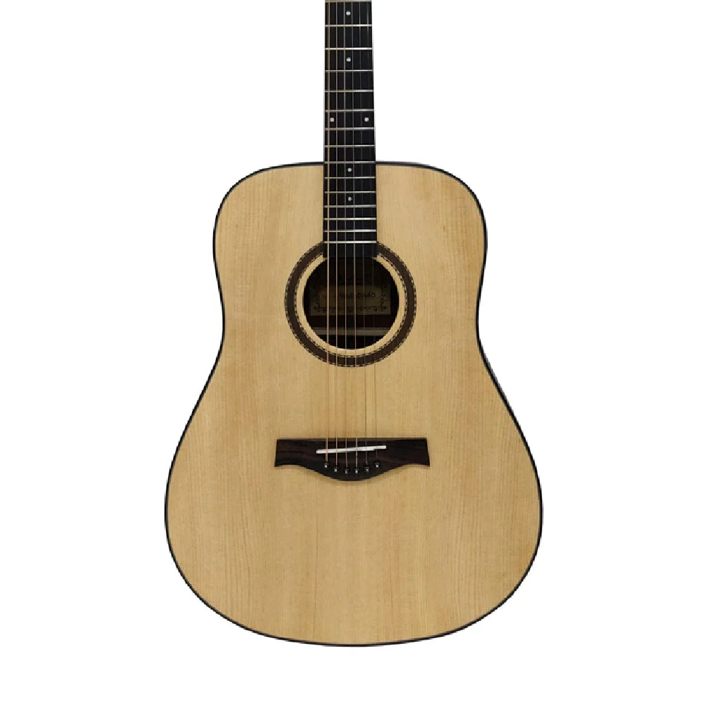 Vault DA40 41 Inch Premium Solid Spruce-Top Dreadnought Acoustic Guitar with Gigbag, Strap, Picks, Tuner, Polishing Cloth & Ebook - Image 3