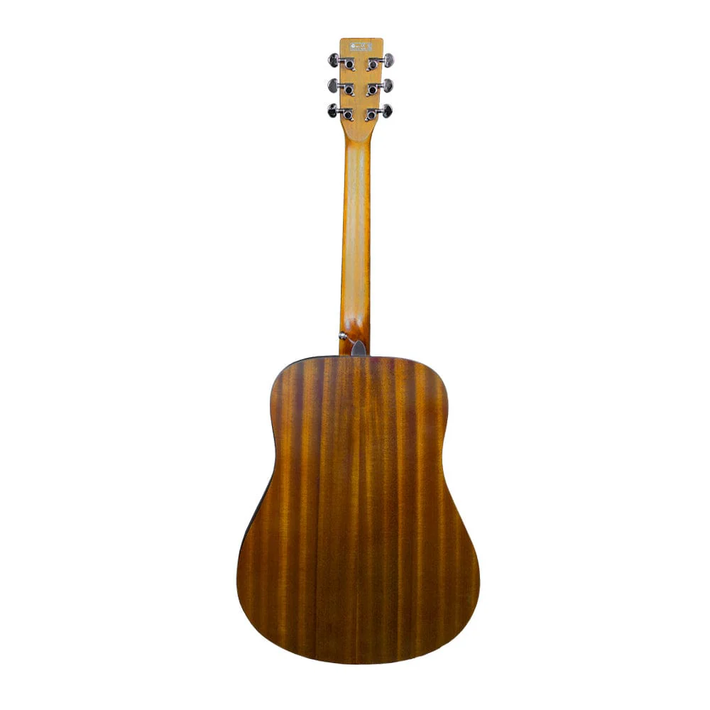 Vault DA40 41 Inch Premium Solid Spruce-Top Dreadnought Acoustic Guitar with Gigbag, Strap, Picks, Tuner, Polishing Cloth & Ebook - Image 6
