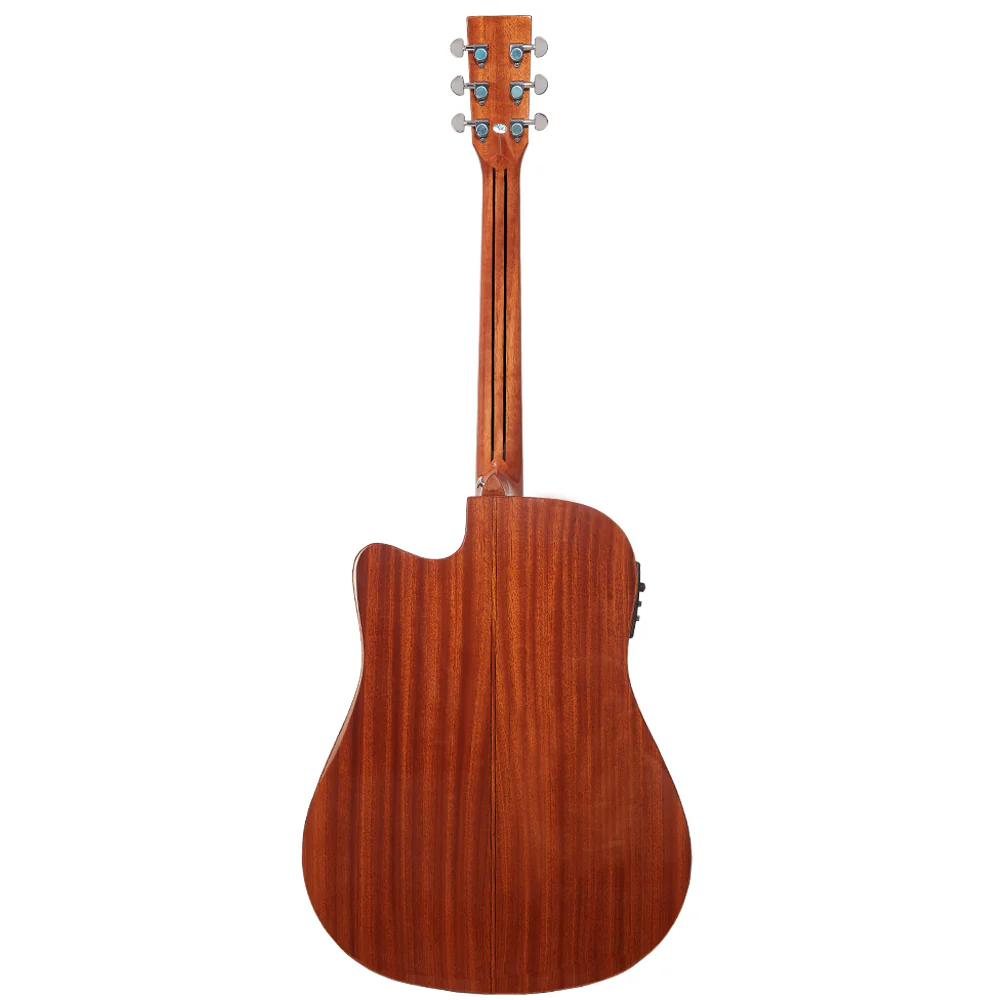 Vault DA60CE Premium Solid Spruce Top Electro Acoustic Guitar with Dual EQ and Armrest - Open Box - Image 12