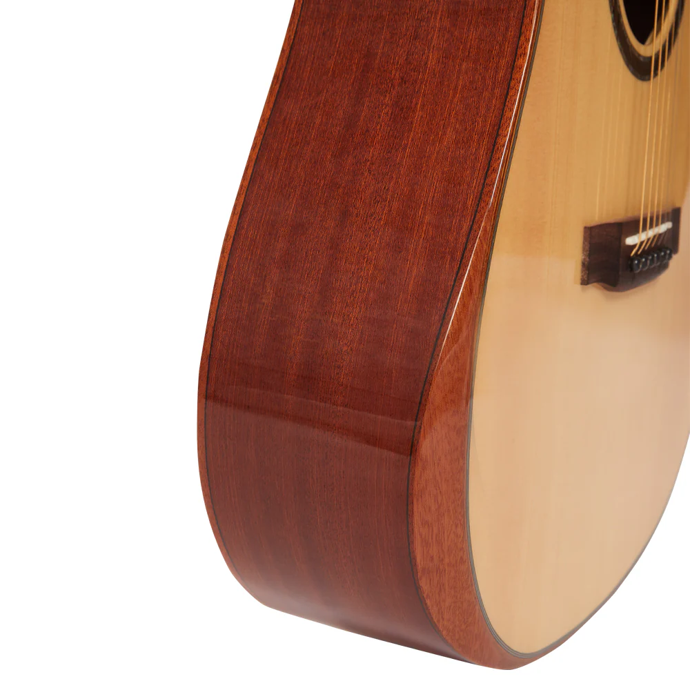 Vault DA60CE Premium Solid Spruce Top Electro Acoustic Guitar with Dual EQ and Armrest - Open Box - Image 6