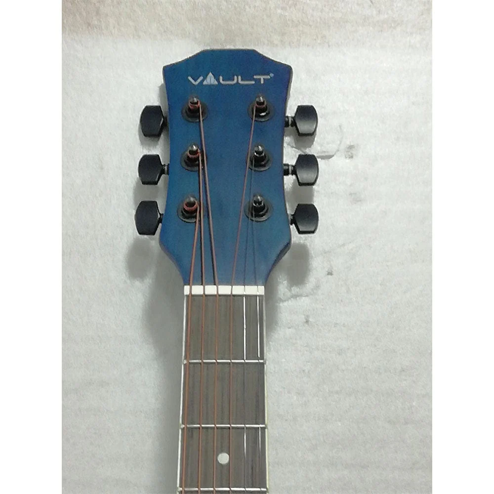 Vault EA10 40inch Medium Cutaway Acoustic Guitar- Blue Burst - Open Box B Stock - Image 3