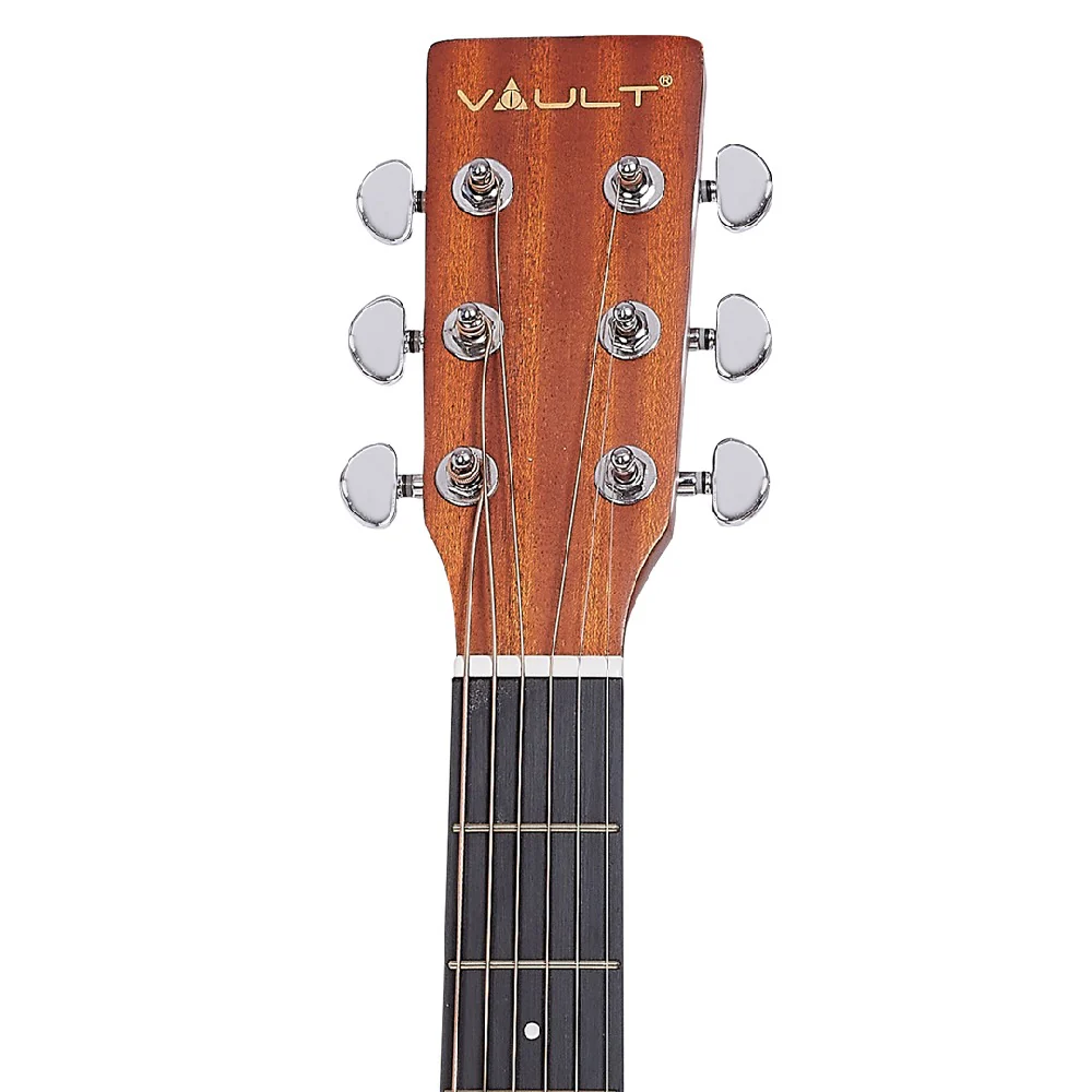 Vault EA25CE Grand Auditorium Shape Electro Acoustic Guitar with Bubinga Back and Sides - Image 7