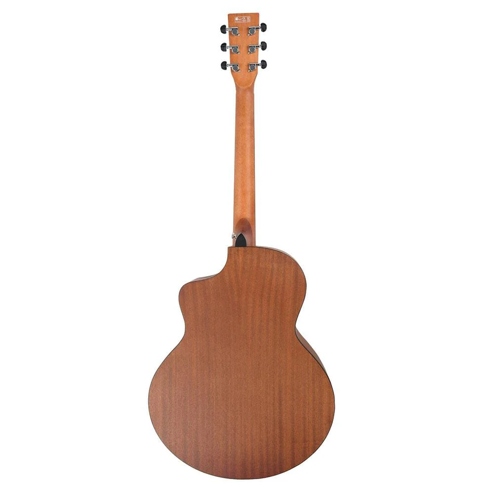 Vault EA40CE 41 inch Premium Solid Spruce-Top Cutaway Electro Acoustic Guitar with Bag, Strap, Picks, Tuner, Polishing Cloth & Ebook - Image 10