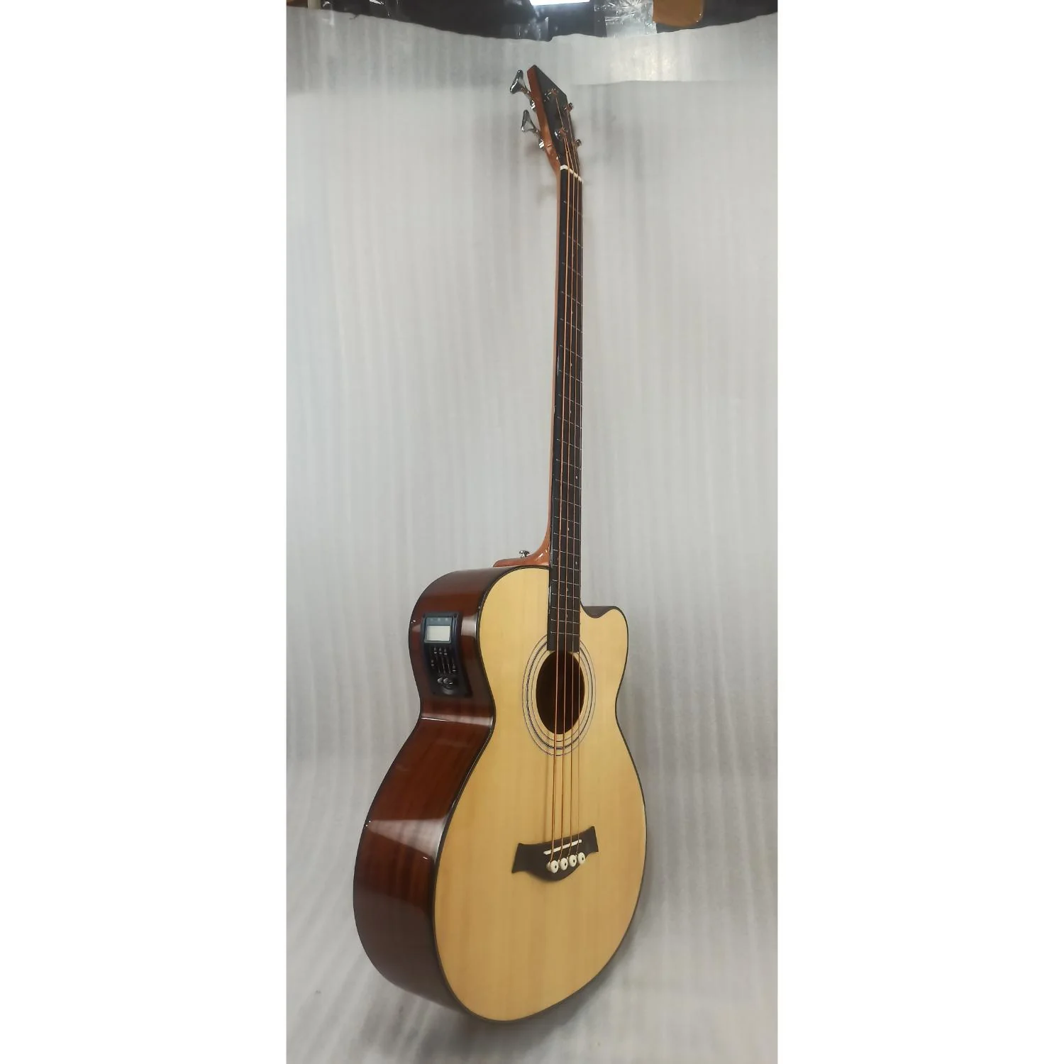 Vault EB40CE 4 String Solid Top Acoustic Bass Guitar With EQ and Padded Gigbag - 34" Scale Length - Open Box - Image 6