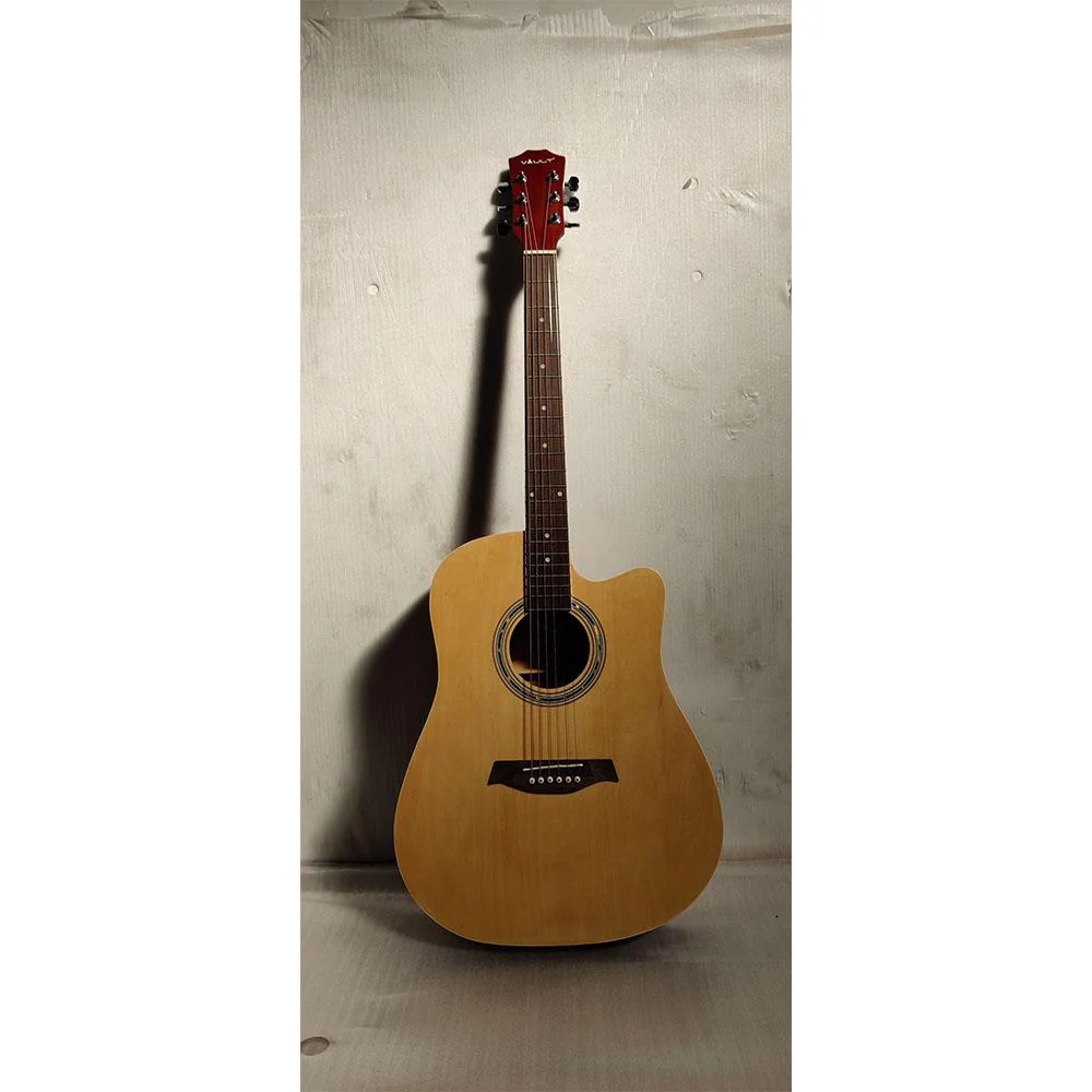 Vault ED-10C 41 inch Cutaway Acoustic Guitar - Natural - Open Box B Stock - Image 3