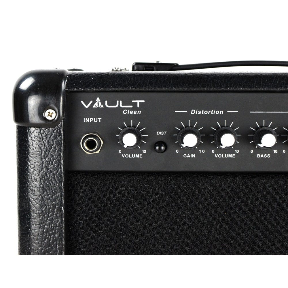 Vault Frenzy 20 Watt Combo Guitar Amplifier with Analog Distortion, Reverb & Delay All Playable Together - Open Box - Image 5
