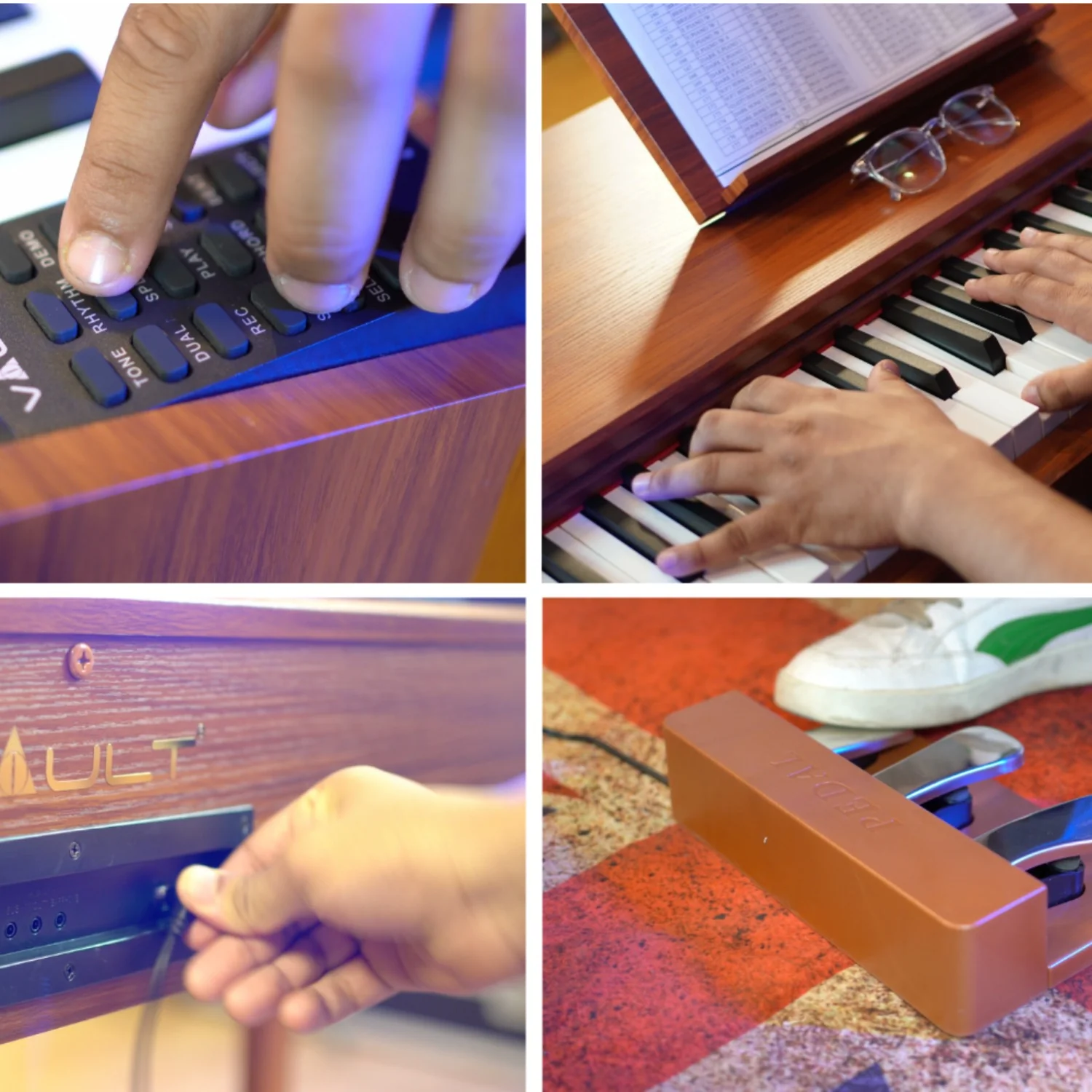 Vault Glide 88 Key Premium Digital Piano with Stand and Pedal - Image 8
