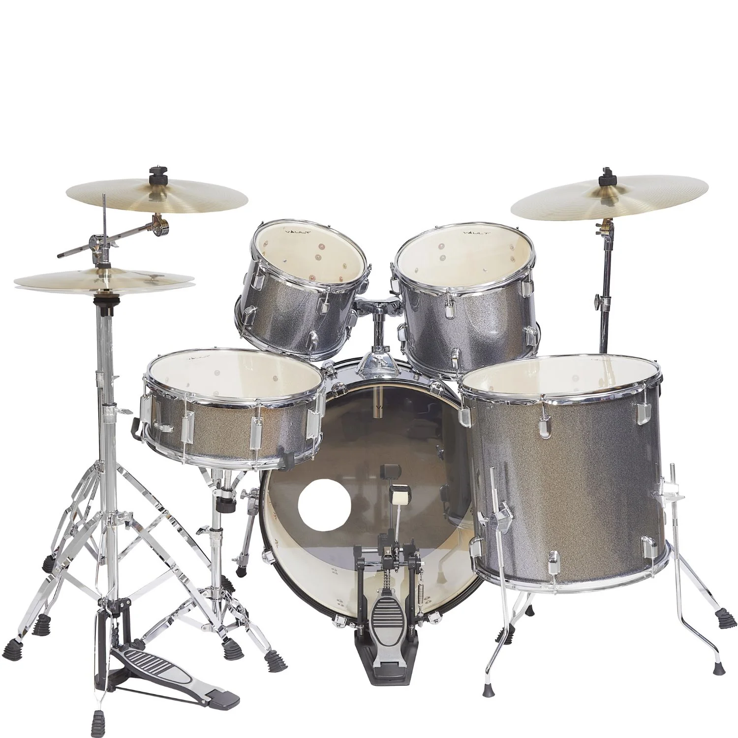 Vault Groover 22" 5-Piece Acoustic Drum Kit with Hardware, Cymbals & Throne - Image 53