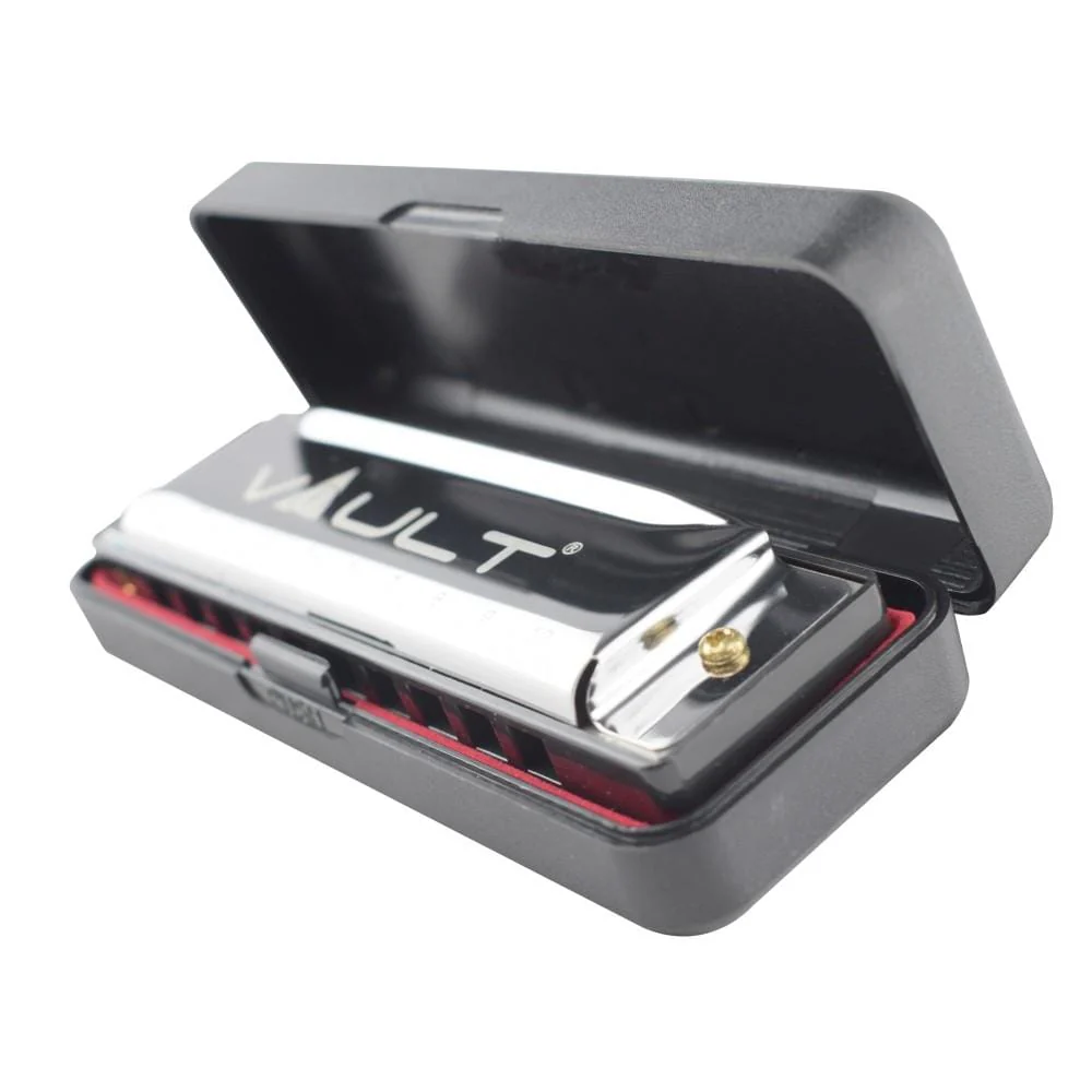 Vault HA1000 10-Hole Beginner Harmonica - Key of A - Open Box - Image 4