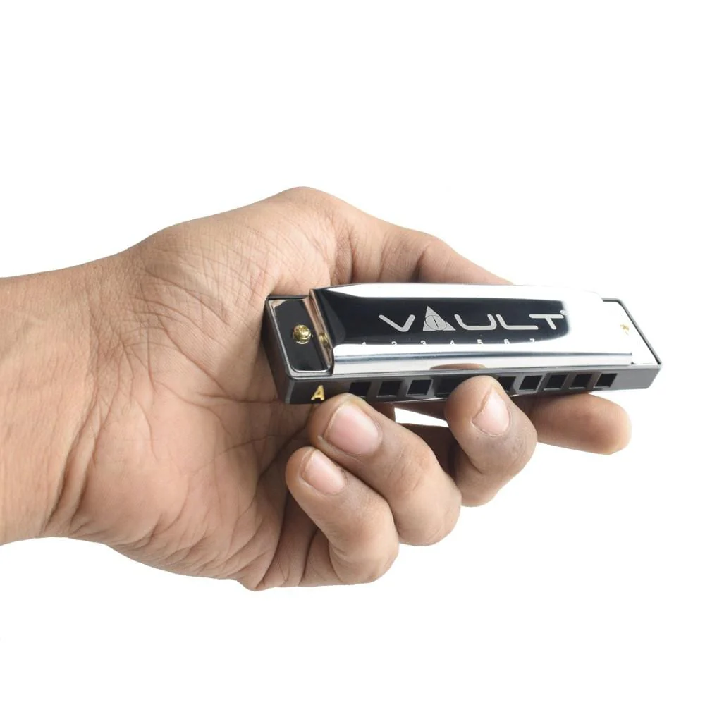 Vault HA1000 10-Hole Beginner Harmonica - Key of A - Open Box - Image 5