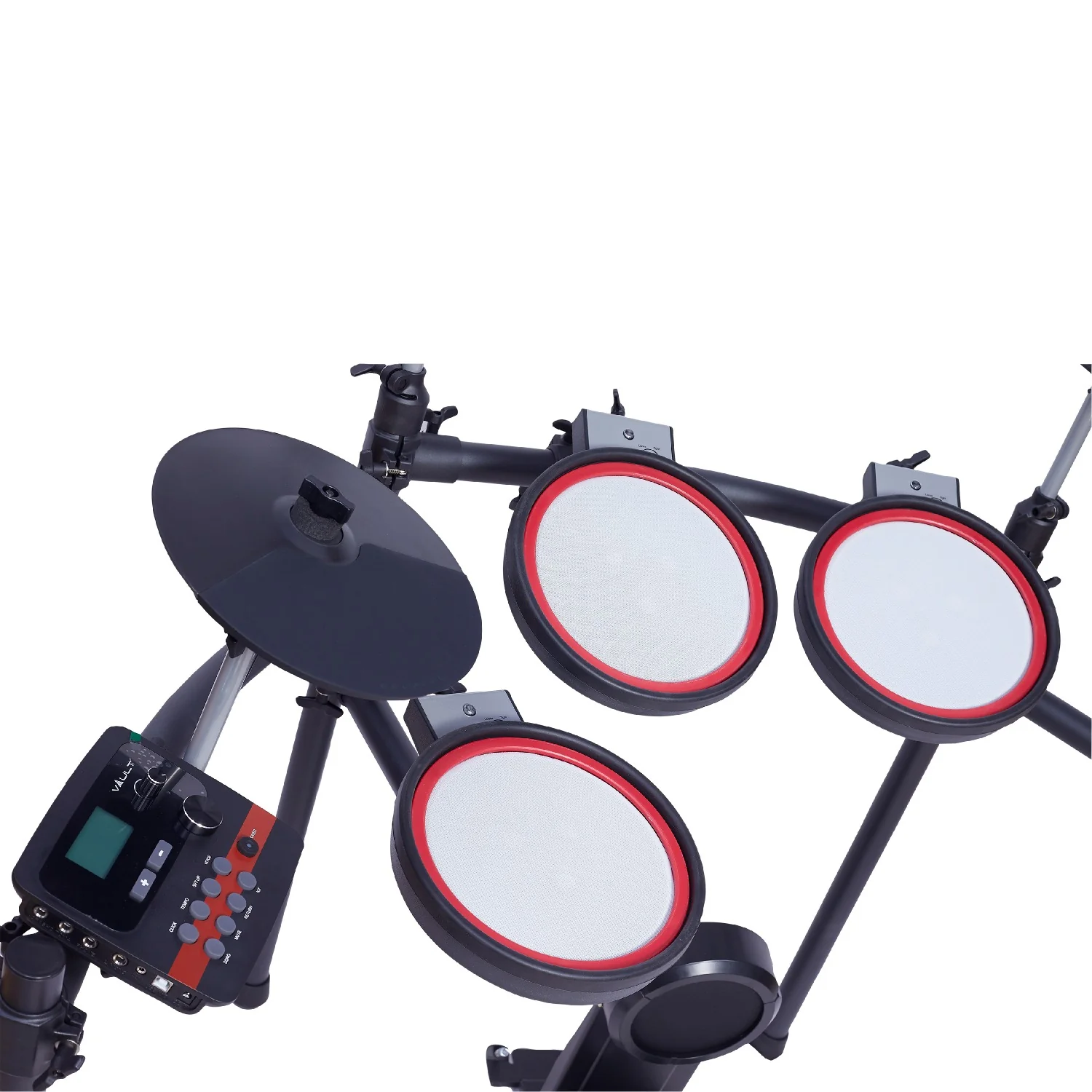 Vault Impact Fusion Electronic Drum Kit with Dual Zone Mesh Pads, Dual Zone Cymbals and Advanced Module with 300+ Sounds - Image 15