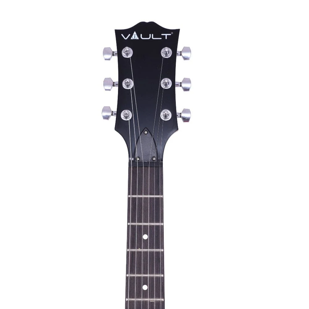 Vault LP1 Les Paul Style Electric Guitar with Vault Play True Wireless Earbuds - Image 6
